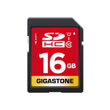 Imagem de Gigastone Cartão SD de 16 GB UHS-I U1 Classe 10 SDHC Cartão de memória de alta velocidade Full HD Vídeo Canon Nikon Sony Pentax Kodak Olympus Câmera digital Panasonic