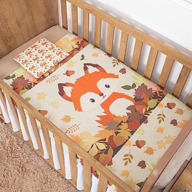 Imagem de Jogo de Lençol Berço Bebê 3 peças Personagem Infantil (Raposinha)