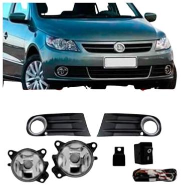 Imagem de Kit Farol Milha Gol G5 Saveiro Voyage 2008 Ate 2013 Polo 2008 Em Diante Completo Usa Lampada Hb4