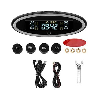 Imagem de Sensores tpms para carro, sistema de monitoramento de pressão dos pneus, luz ambiente, relógio digital, testador de pneus, scanner obd, acessórios automotivos(TS23 external)