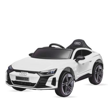 Imagem de Carro Elétrico Infantil com Controle Remoto 12v Audi E-tron Sportback Branco Música Luz de Led e Carregador Bivolt Zippy Toys