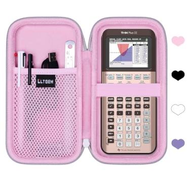 Imagem de Capa rígida compatível com Texas Instruments TI-84 Plus CE/TI-84 Plus/TI-Nspire CX II CAS/TI-Nspire CX II/TI-83 Plus/TI-85 /TI-86 /TI30xs /TI36X Pro/TI Calculadora gráfica de 34 cores (rosa)