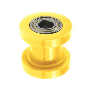 Imagem de PRO BAT Rolo tensor de polia de 10 mm para bicicleta Pitster Pit Dirt Bike 125cc 140cc 160cc XR125 CRF50 KLX110, amarelo