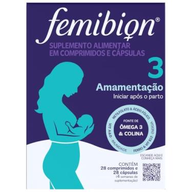 Imagem de Multivitamínico Femibion 3 para Amamentação 28 Comprimidos e 28 Cápsulas, Femibion