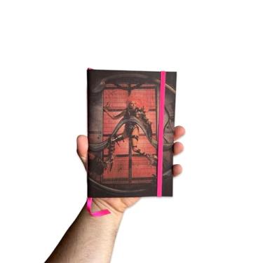 Imagem de Sketchbook Caderno Lady Gaga Chromatica com Elástico e Marca Página Aquarela (Branco 90g 120 Páginas, M (10x14cm))