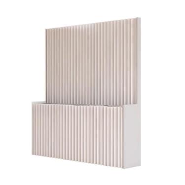 Imagem de Biombos e Divisórias Divisória De Ambiente De Tela Portátil Dobrável, Divisória De Parede De Papel Móvel Interna Com Prateleira, Divisórias De Ambiente Decorativas Multiuso Para Escritório Em Casa(200