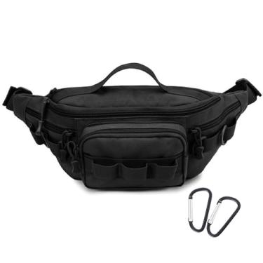 Imagem de Pochete tática, bolsa pequena para equipamentos de pesca, resistente à água, bolsa de cintura militar portátil, para armazenamento de pesca, atividades ao ar livre, pesca, caminhadas, escalada com 2