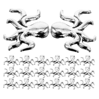 Imagem de STOBOK 20 peças de pingentes de polvo para pulseiras, pingentes, bijuterias de polvo, colar, pingentes pequenos, acessórios de praia, berloques, berloques, berloques, joias, polvo