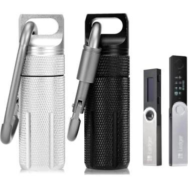 Imagem de BIU-BOOM Capa de liga de alumínio à prova d'água e à prova de choque para Ledger Nano X/S Plus, capa YubiKey 5/5C NFC, pen drives USB – Armazenamento portátil seguro para carteira fria de criptomoedas