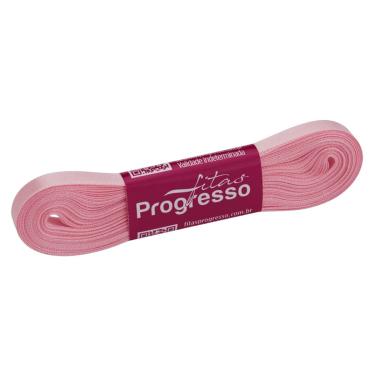 Imagem de  Fita de Cetim Progresso Face Simples, 10m, 7mm, Rosa Bebe - CF001.310