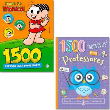 Imagem de Kit 3000 Adesivos para Professores - Turma da Mônica + Incentive Seus 