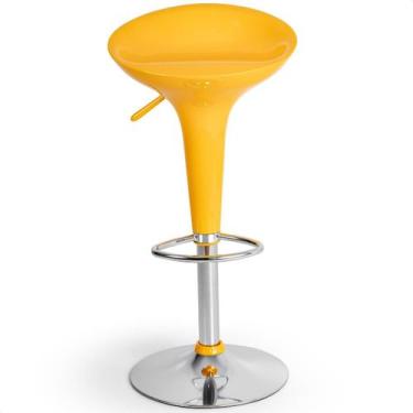 Imagem de Banqueta Giratória Alta Tulipa Lotus Assento Abs prime.office P010, Am