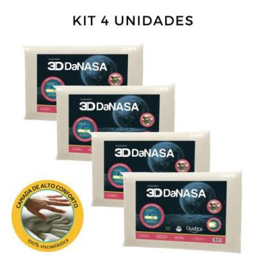 Imagem de Conjunto Travesseiros Ortopédicos Viscoelásticos Macios - Travesseiro 