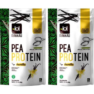 Imagem de Kit 2 Pea Protein Baunilha Rakkau 600g - Vegano - Proteína
