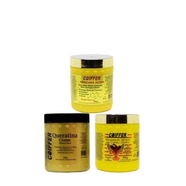 Imagem de Kit cronograma capilar tratamento de choque Coiffer 3 passos