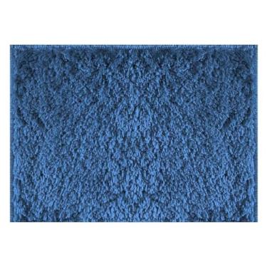 Imagem de Tapete Decorativo Linha Apolo 2x3 Cor Azul | Ideal para Sala, Quarto e Ambientes Internos 100% Poliéster | Base Antiderrapante, Fácil de Limpar e Alta Durabilidade