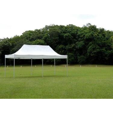 Imagem de Gazebo Mor Poliéster Branco 6x3m - 003573, Branco, 3,3x3m