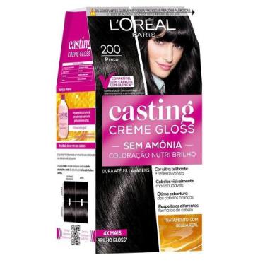 Imagem de Tintura Casting Creme Gloss 200 Preto - Loreal Casting Gloss