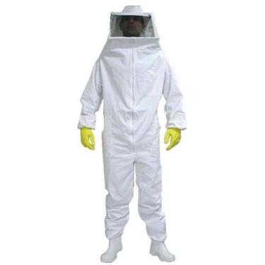 Imagem de Macacão De Apicultor Romano C/ Chapeu, Máscara,Tela Tamanho G G - Zatt