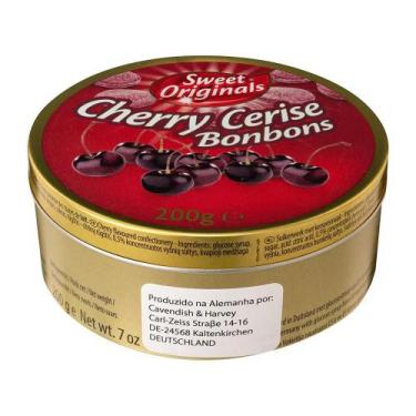 Imagem de Balas Alemãs Sabor Cereja Sweet Originals Cherry Cerise Bonbons Pote 2