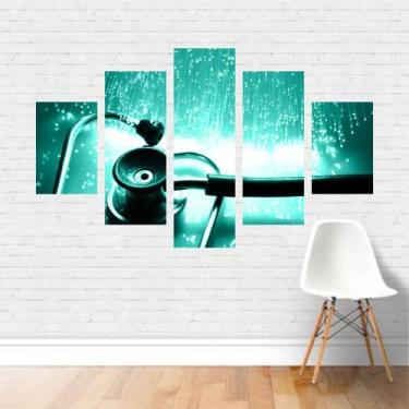 Imagem de Quadro Profissões Estetoscópio Medicina Fisioterapia Canvas - Plinplin