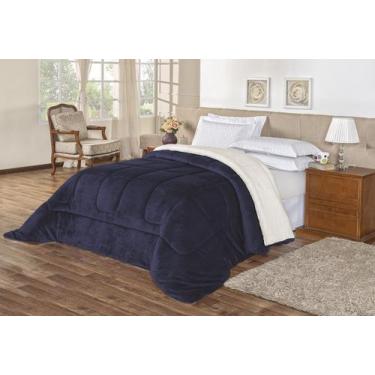 Imagem de Cobertor dupla face queen especial tipo coberdrom pele de carneiro 2,4