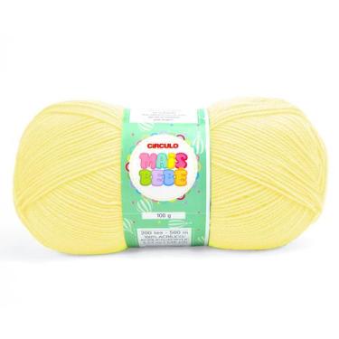 Imagem de Lã Mais Bebê Círculo 100g 500m - Circulo, 325 Amarelo Candy