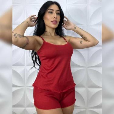 Imagem de Baby Doll Suede Kelly - Like4You, M, Vermelho