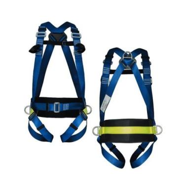 Imagem de Cinto paraquedista 4 pontos de ancoragem segurança com faixa lombar co