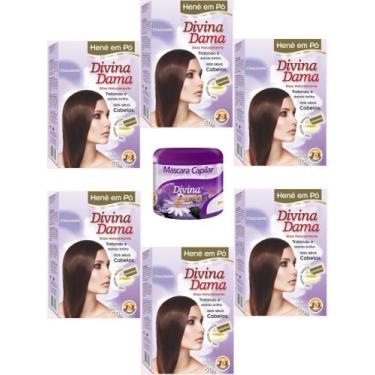 Imagem de Hene em Po Divina Dama 06x50gr (Incolor, Chocolate, Preto, Azulado, Ca