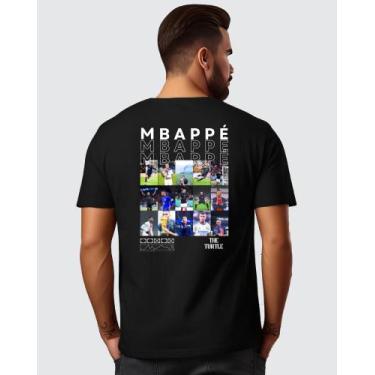 Imagem de Camiseta Jogadores Mbappé Fotos 100% Algodão - klouk, M