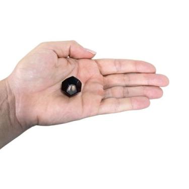 Imagem de MINI DODECAEDRO OBSIDIANA - (1 a 2,5)cm - GOMES CRYSTALS