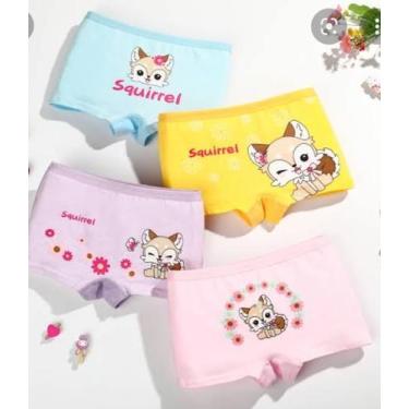 Imagem de 10 calcinha Infantil boxe 100% Algodão boxer short 0 a 10 anos - Ap Ma