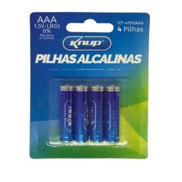 Imagem de Pilha Alcalina AAA 4 Unid. 1,5V Longa Duração  - Kp-4900aaa - Knup