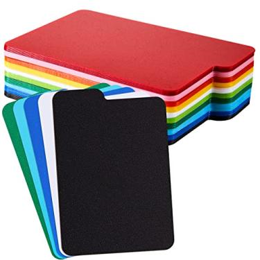 Imagem de Divisores multicoloridos de cartas comerciais PP divisores de página de cartas colecionáveis separador de cartas para jogos de escritório, cartões e cartões esportivos, itens de armazenamento, 2,6 x 9,8 cm, 10 cores (50)