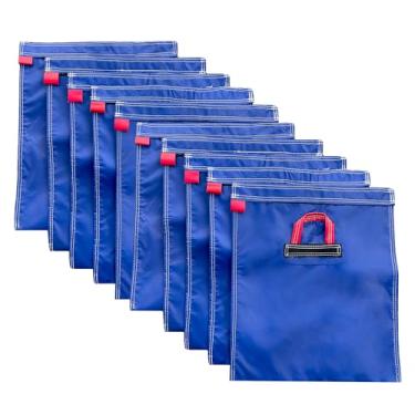Imagem de Hullaballoo Sacos de areia de vinil duráveis, produto de segurança para âncoras infláveis, escorregadores de água, toldos e tendas, comporta capacidade de 22,7 kg, pacote com 10