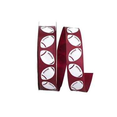 Imagem de Reliant Ribbon Fita de gol de futebol, 3,5 cm x 91 m, Borgonha