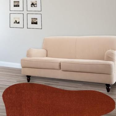 Imagem de Tapete Formato Orgânico Lagune 140cm X 200cm Colore Têxtil Vermelho