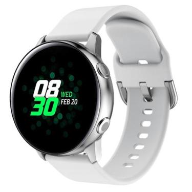 Imagem de Pulseiras Silicone 22mm para Smartwatch - Lagos Importadora, Branca