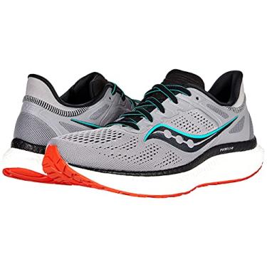 Imagem de Saucony Hurricane 23 Tênis de corrida masculino, Liga/escarlate, 40