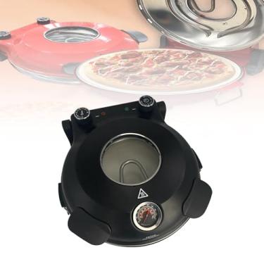 Imagem de Forno de pizza, forno de pizza de 12 polegadas interno, fabricante de pizza portátil de 1200 W, forno de pizza elétrico com temporizador, controlador de temperatura, adequado para casa