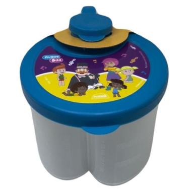 Imagem de Dosador De Leite em Pó Com 3 Divisórias e Tampa Giratória - Plasutil, 