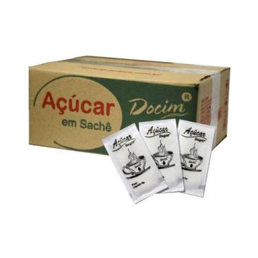 Imagem de Açúcar Cristal Sachê 5g Caixa C/336 Unidades - Grilo Doce,  Padrão