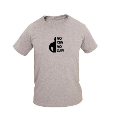 Imagem de Camiseta Masculina Algodão Manga Curta No Pain No Gain - Ragor, M, Cin