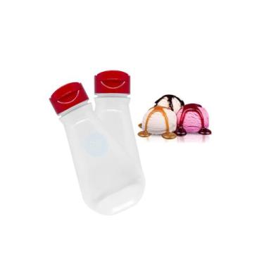 Imagem de Frasco 200ml Para Sobremesas e Sorvetes - Kit Coberturas 5un - Embanet