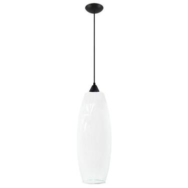 Imagem de Pendente Moderno Sala Quarto Cozinha Montreal Preto Branco - CM GLASS 