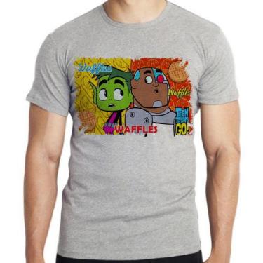 Imagem de Camiseta Jovens Titãs waffles Blusa criança infantil juvenil adulto ca