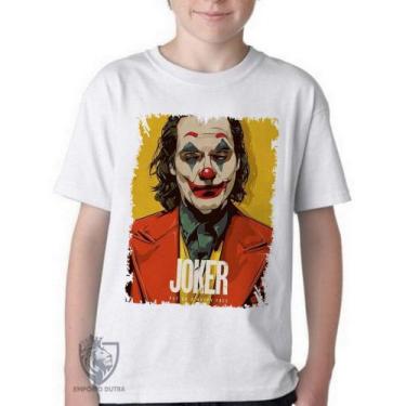 Imagem de Camiseta Infantil ou adulto Coringa Sorriso Blusa Criança todos tamanh