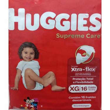 Imagem de Fralda Huggies Supreme Care Turma da Monica Tamanho XG com 16 Fraldas
