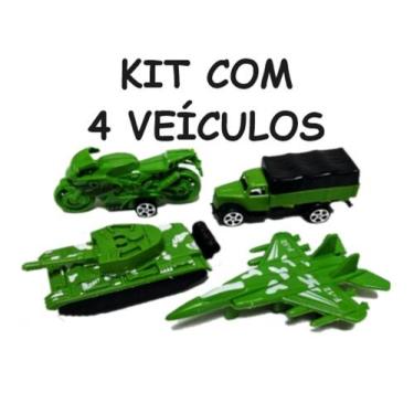 Imagem de Coleção de veículos militar tanque guerra brinquedo blindado soldadinh